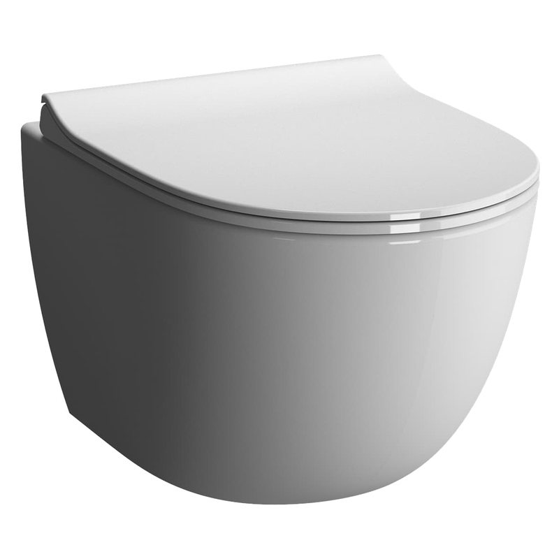Sento – Vaso sospeso Rim-Ex, 54 cm bianco lucido