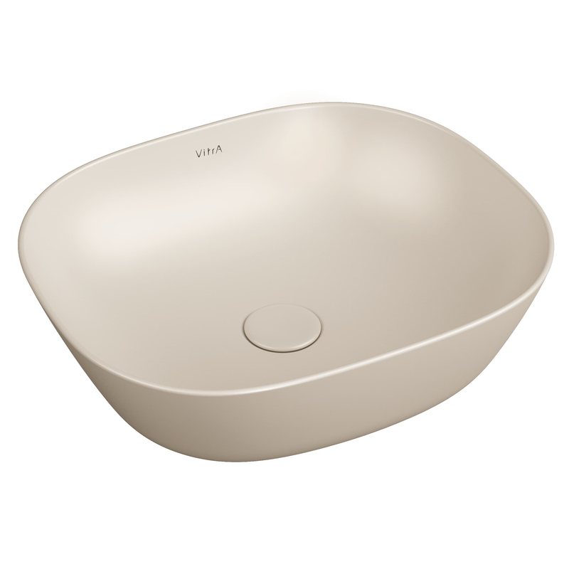 Plural – Catino Square Basso, 45 cm beige sabbia opaco