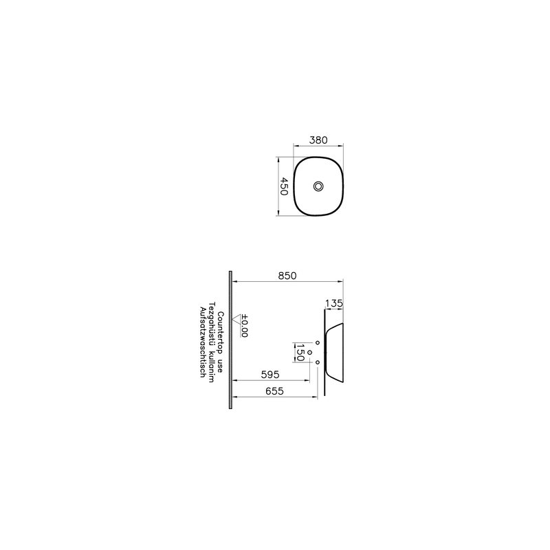 Plural – Catino Square Basso, 45 cm foto 3