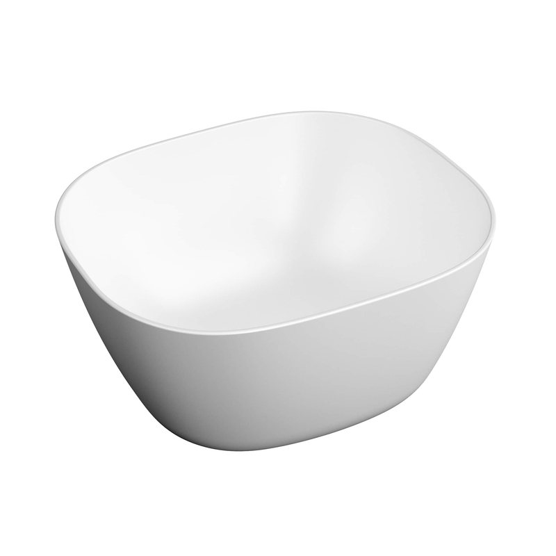 Plural – Catino Square Alto, 45 cm bianco opaco