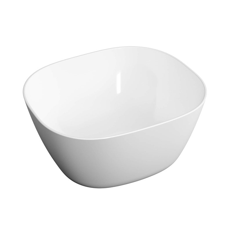 Plural – Catino Square Alto, 45 cm bianco lucido