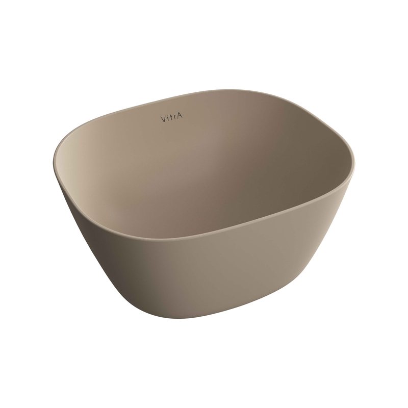 Plural – Catino Square Alto, 45 cm beige argilla opaco