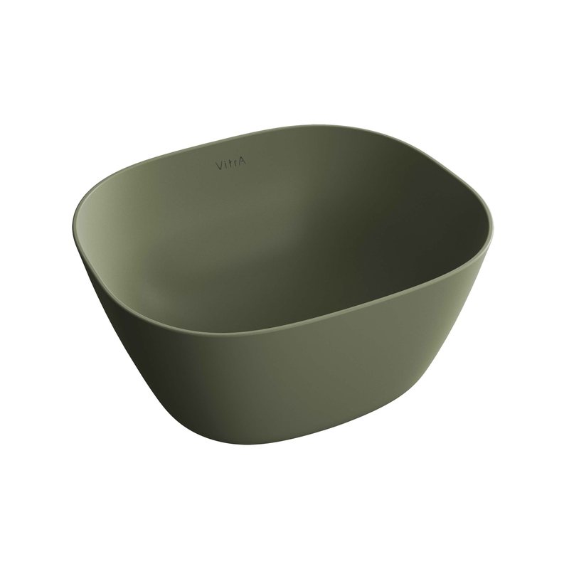 Plural – Catino Square Alto, 45 cm verde muschio opaco
