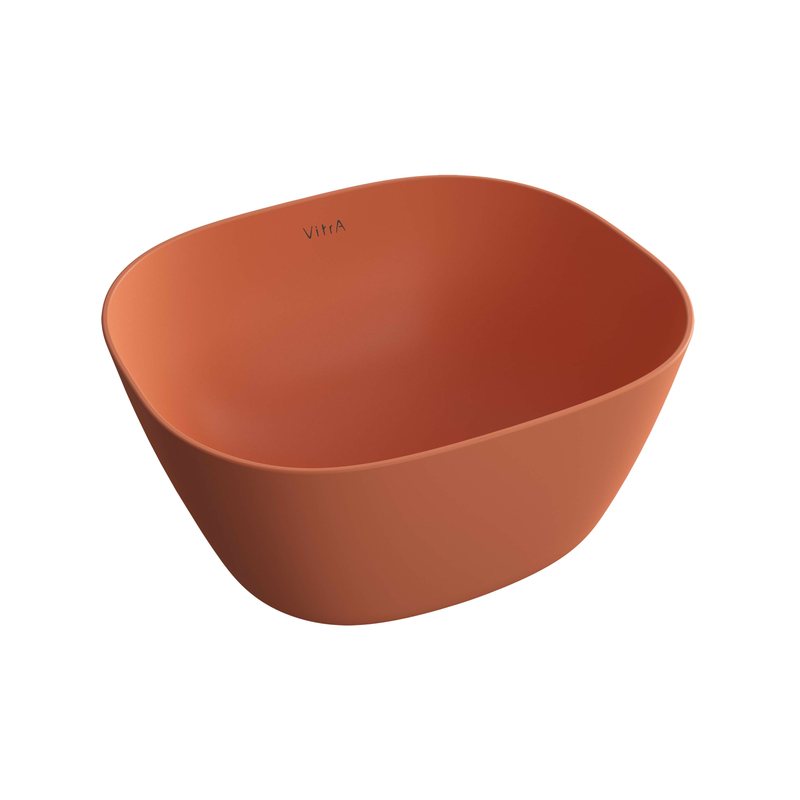 Plural – Catino Square Alto, 45 cm terra rossa opaco