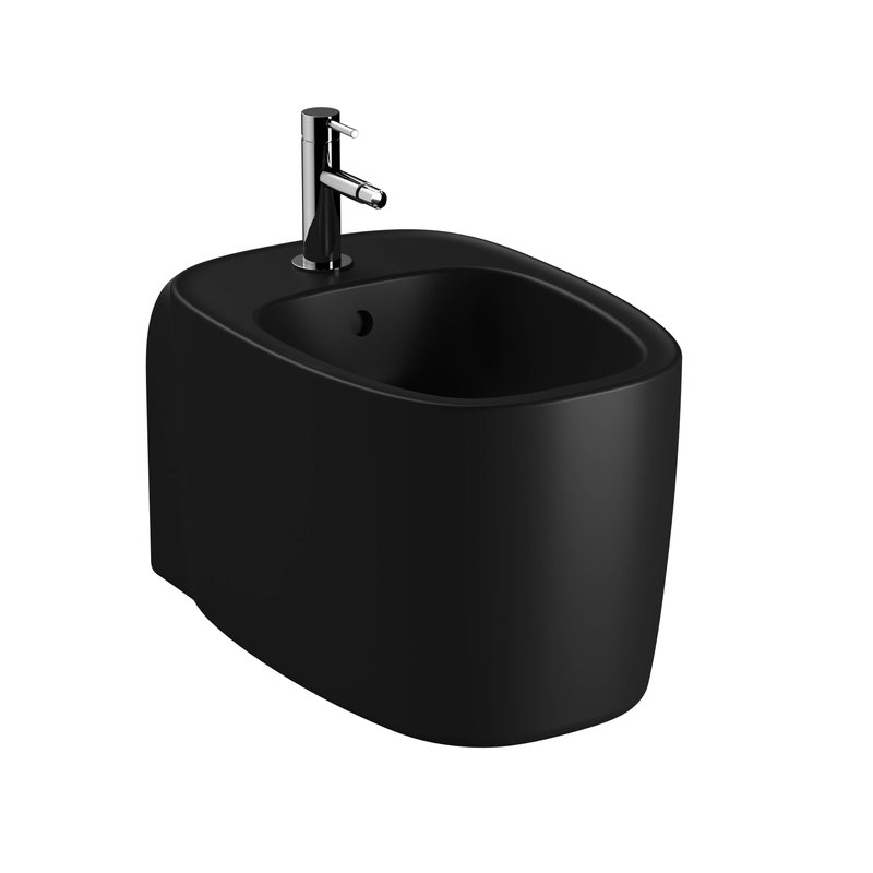 Plural – Bidet sospeso, 55 cm nero opaco