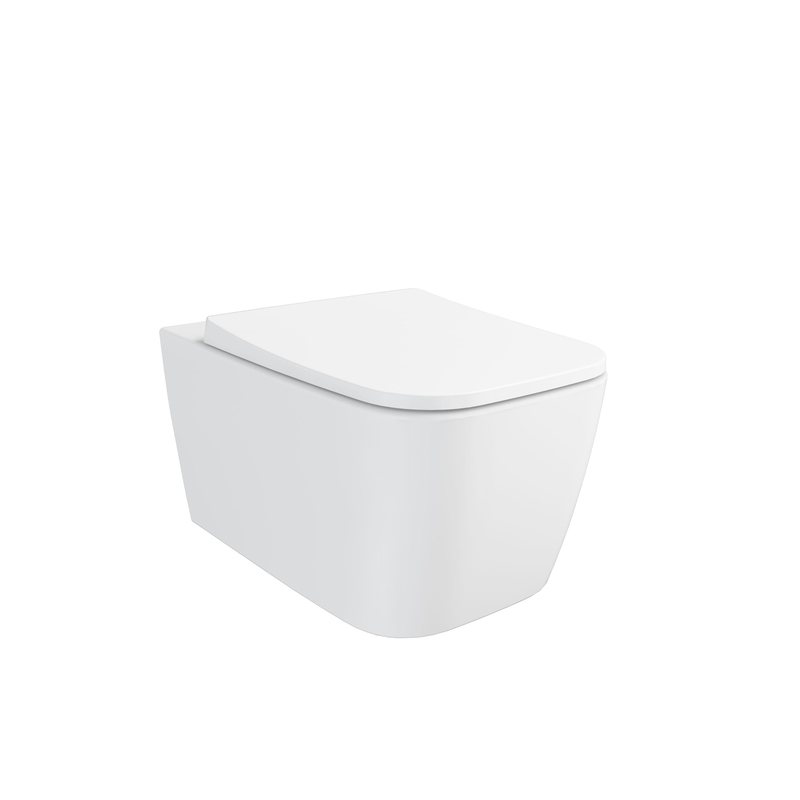 Metropole Square – Vaso sospeso QuantumFlush, 56 cm bianco opaco