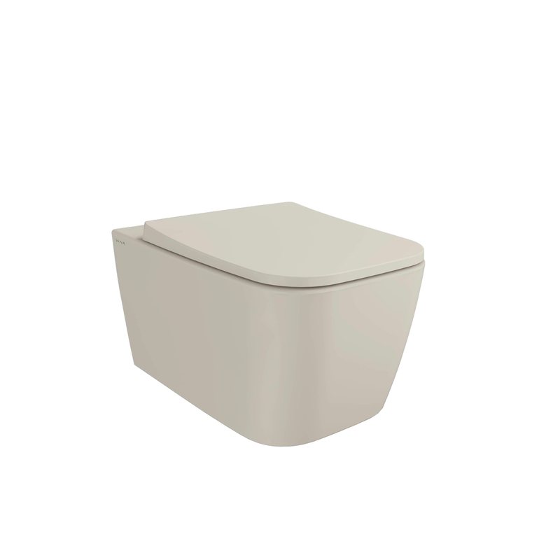 Metropole Square – Vaso sospeso QuantumFlush, 56 cm beige sabbia opaco