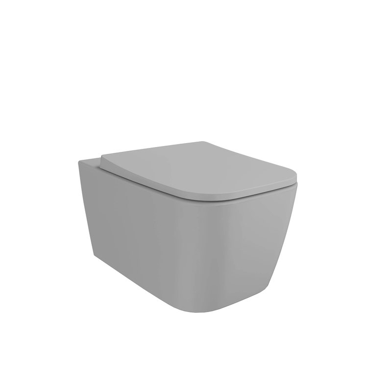 Metropole Square – Vaso sospeso QuantumFlush, 56 cm grigio pietra opaco