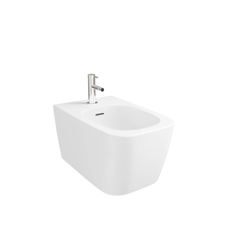 Metropole Square – Bidet sospeso, 56 cm bianco opaco