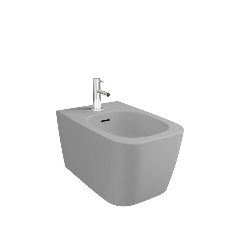 Metropole Square – Bidet sospeso, 56 cm grigio pietra opaco