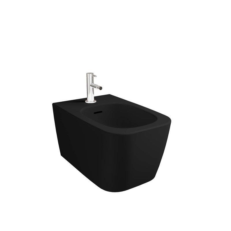 Metropole Square – Bidet sospeso, 56 cm nero opaco