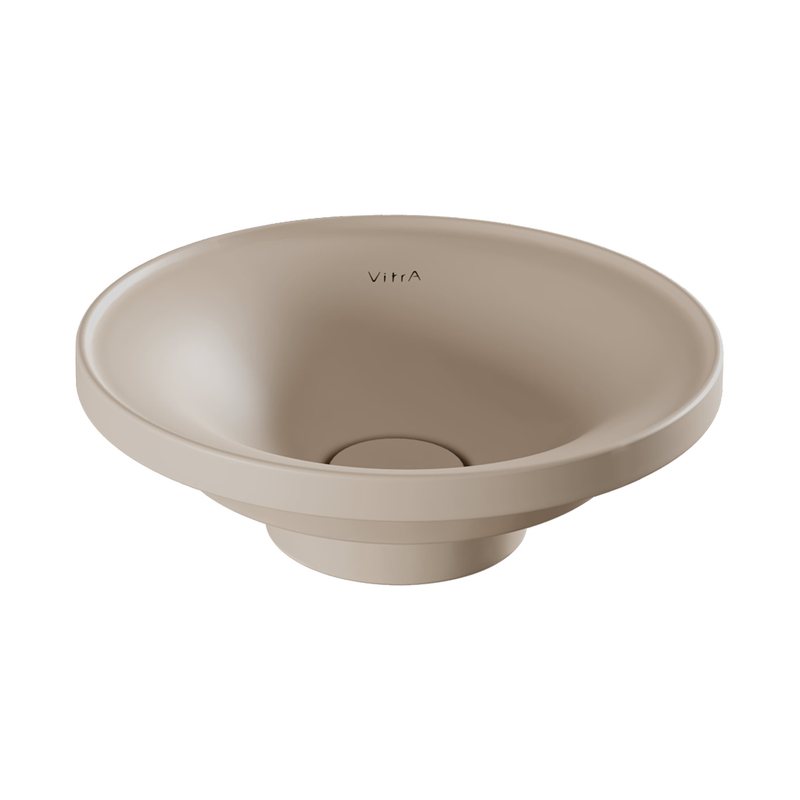 Glora – Catino Round, 45 cm beige sabbia opaco